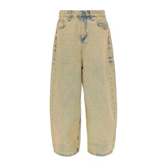 Misbhv Loose-fit Jeans, female, Blue, Size: W26 Sand Washed Balloon Denim Trousers