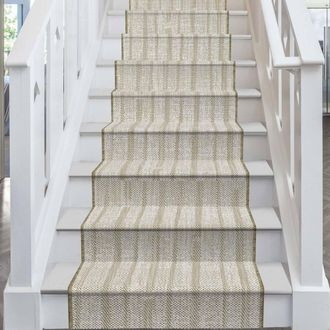 Runrug Stair Runner Carpet - Reversible & Durable, 2mm - Mojito in Green | Size: 70 cm x 510 cm