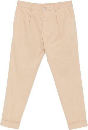 Incotex Slim Fit Katoenen Stretch Chinos - Heren - Chinos - Beige - 2XL - Katoen - Broeken
