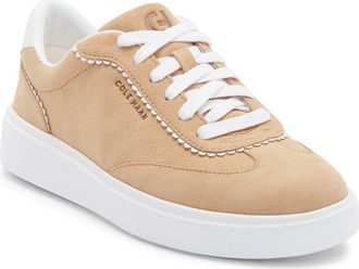Cole Haan Grand Crosscourt Arlowe Sneaker in Tuscan Sand Suede/White at Nordstrom Rack, Size 7.5