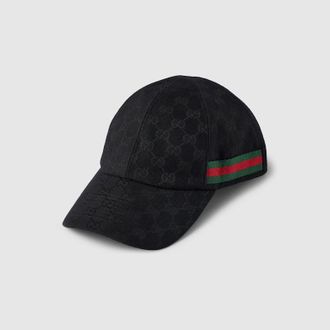 Gucci GG Baseball Hat With Web, Size XXS, Black, Ready-to-wear