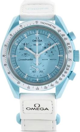 Omega x Swatch Bioceramic Moonswatch 42mm watch - Blauw