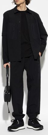 Moncler Shirt With Detachable Sleeves, Mens, Black