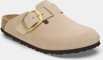 Birkenstock Womens Boston Clogs in Tan Leather - Size UK 4.5