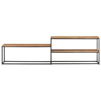Berkfield Home TV Cabinet 180x30x50 cm Solid Acacia Wood in Brown | Size: 180 x 30 x 50 cm