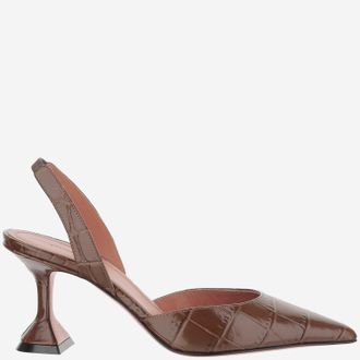 Amina Muaddi Slingback in pelle Amina Muaddi Holli