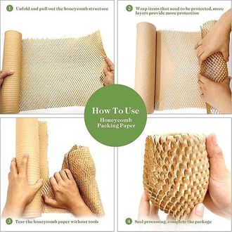 OEM Rollo De Papel Alveolar - Decoraci&oacute;n De Embalajes - Env&iacute;o Seguro - Alternativa Sostenible - 30 Cm De Ancho - No Especificado