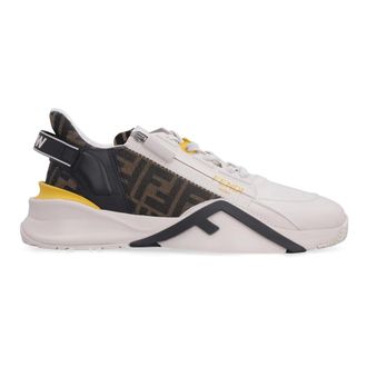 Fendi Sneakers, male, Beige, Size: 10 1/2 US Flow Sneakers with FF Jacquard Detail