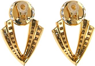 Valentino Garavani Womens Gold Brass Earrings