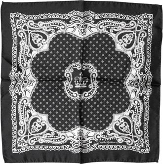 Dolce & Gabbana Bandana Print Vierkante Zakdoek Sjaal - Dames - Zijden sjaals - Veelkleurig - ONE Size - Accessoires