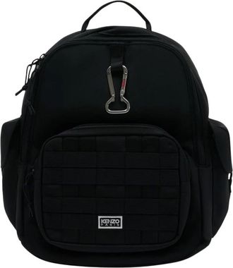 Kenzo Backpacks, female, Black, Size: ONE SIZE Jungle Backpack