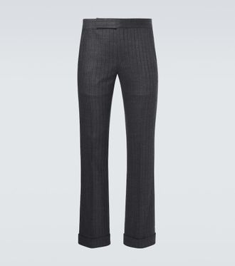 Tom Ford Herringbone wool straight pants