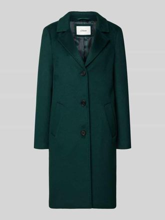 s.Oliver Red Label Regular Fit Mantel mit Woll-Anteil in Dunkelgruen, Gr&ouml;&szlig;e 38