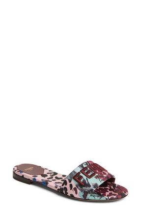 Fendi Signature Slide Sandal in Pink at Nordstrom, Size 11.5Us