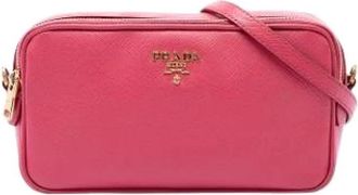 Prada Pre-owned Crossbody Bag - Dames - Vintage Schoudertas - Roze - ONE Size - Leer - Vintage