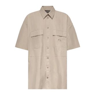 Balenciaga Short Sleeve Shirts, male, Beige, Size: XL Shirt