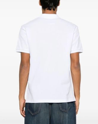 Moschino Mens Teddy Bear Logo Polo Shirt White Clothing > & T-Shirts