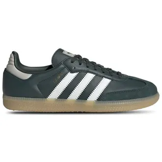adidas Kids Originals Samba - Boys Grade School Shoes Off White/Mineral Green/Putty Grey Size 07.0