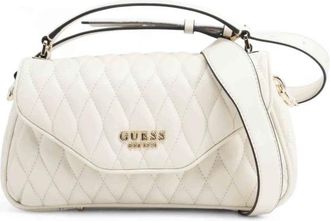 Guess Valla Quilted Handbag - Dames - Handtassen - Wit - ONE Size - Leer - Tassen