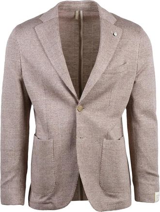L.B.M. 1911 Pink Linen Cotton Rounded Jacket
