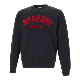 MC2 Saint Barth Sweatshirts, male, Black, L, Soho Negroni Sweatshirt