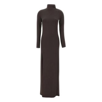 Courr&egrave;ges Courreges Jurken Bruin - Dames - Jurken - Bruin - Maat: S Viscose
