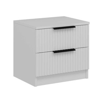 Dmora Mesilla Meranti, Un Estante, 2 Cajones, Apertura Deslizante, 50x40x47h Cm Blanco