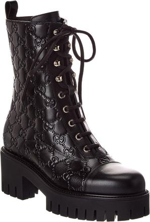 Gucci Gg Leather Bootie
