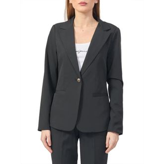 Yes-Zee Enkelrijige blazer - Dames - Blazers - Zwart - S - Jassen