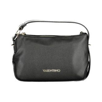 Valentino Handbags, female, Black, Size: ONE SIZE Structured Hobo Handbag