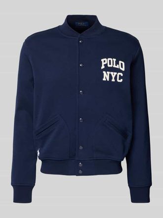 Polo Ralph Lauren Regular Fit College-Jacke aus Baumwoll-Mix in Marine, Gr&ouml;&szlig;e XXL