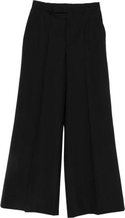 Rick Owens Broeken, Dames, Zwart, L, Wijde Broek