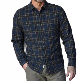HIROSHI KATO Ripper Triple Twisted Plaid Shirt In Lake