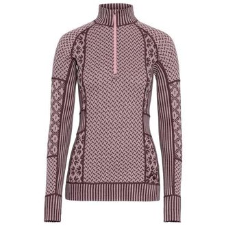 Kari Traa Smekker Half-Zip Merinounterw&auml;sche f&uuml;r Damen | rosa