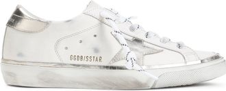 Golden Goose White Platinum Super Star Cow Leather Sneakers-Donna