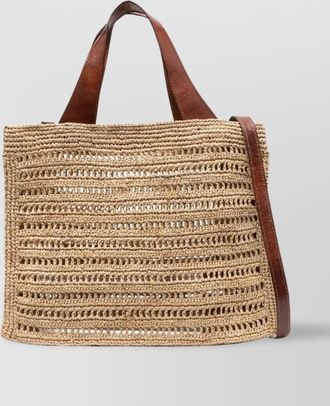 Ibeliv raffia beach bag