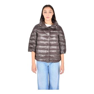 Herno Down Jackets, female, Brown, Size: M Aminta Down Jacket