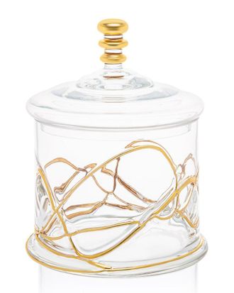 Alice Pazkus 8.75In Glass Jar And Lid