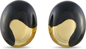 Tiffany & Co. Angela Cummings 18K Yellow Gold and Onyx Clip On Earrings TI32-051426