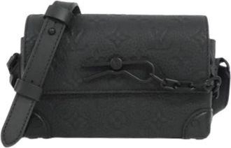 Louis Vuitton Pre-owned Steamer Wearable Wallet - Heren - Vintage Schoudertas - Zwart - ONE Size - Leer - Vintage