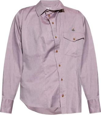 Vivienne Westwood Orb-embroidered shirt - Purple