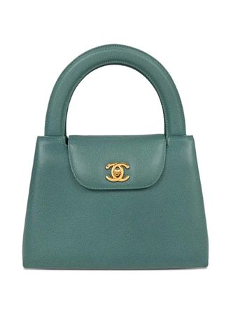 Chanel 1998 top-handle tote bag - Green