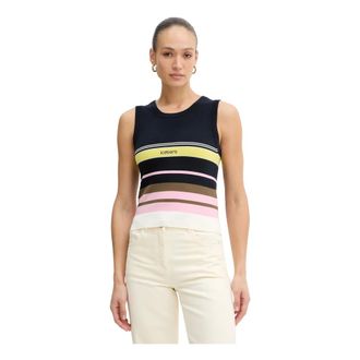 Iceberg Ribbed Cotton Vest - Dames - Tops - Veelkleurig - Maat: XS Katoen