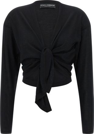 Dolce & Gabbana Black Wool Cardigan