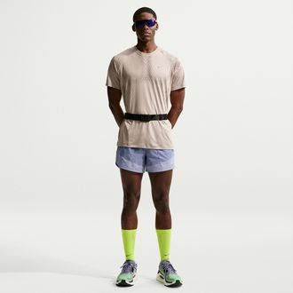 Nike Mens Stride Plus Dri-FIT 5 Brief-Lined Running Shorts in Purple | IF2016-506