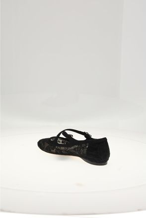Dior Womens Ballerina Black With 0.5cm Heel Upper Cotton Shoes