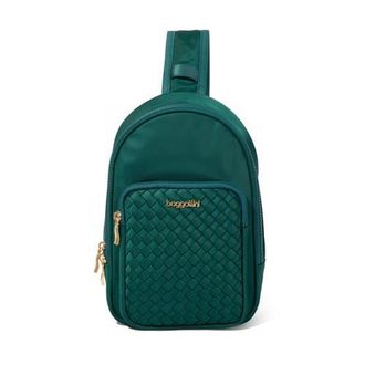 Baggallini Waverly Woven Sling in Jade Woven Twill at Nordstrom