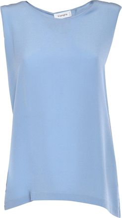 Kangra Cashmere Canotta In Cashmere Kangra In Crepe Di Seta
