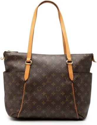 Louis Vuitton Brown Pvc Leather Shoulder Bag Tote Bag (Pre-Owned)