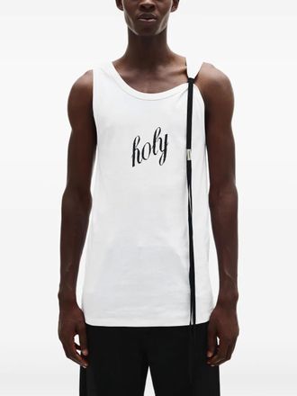 Ann Demeulemeester Holy tank top - men - Cotton - L - White